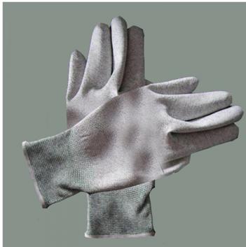 Carbon fiber PU finger coating gloves,Antistatic Gloves,ESD Gloves